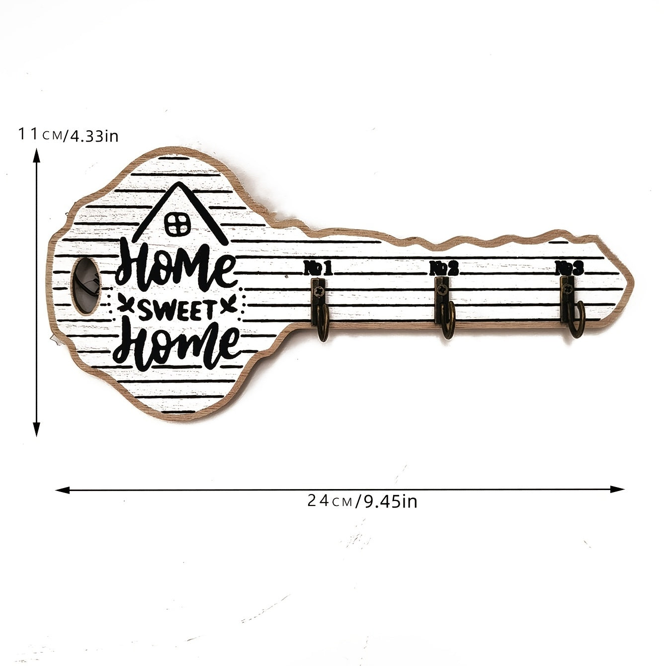 Key Shaped Key Hook - Organize Keys Easily