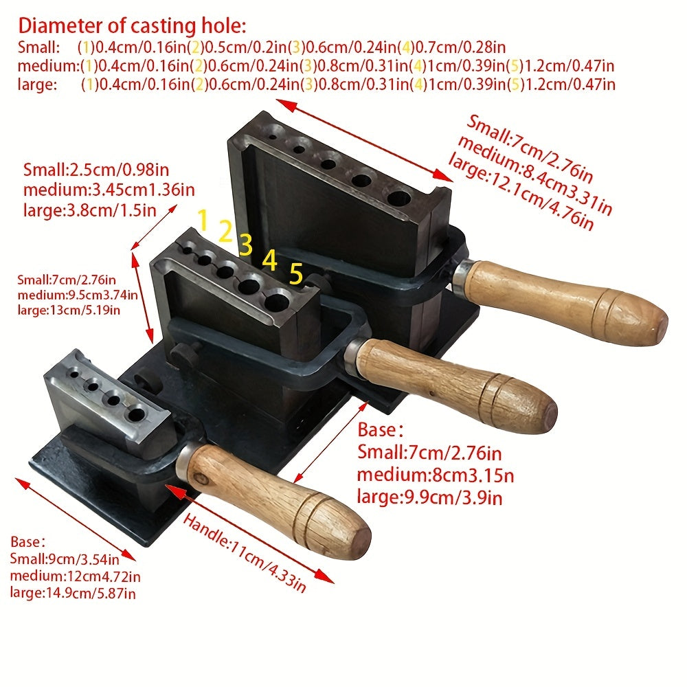 Reversible Jewelry Ingot Wire Mould Groove Mold Making Tools