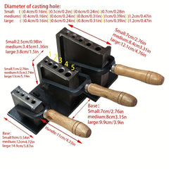 Reversible Jewelry Ingot Wire Mould Groove Mold Making Tools