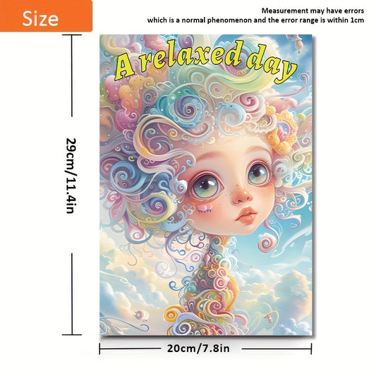 Relaxed Coloring Book with Festive Birthday Party Gift for Adults and Teens