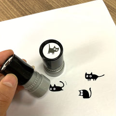 20mm Cat Stamp with Whiskers for Teacher Rewards & Encouragement