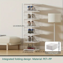 6pcs Portable Shoe Storage Boxes - Organize Shoes, Books