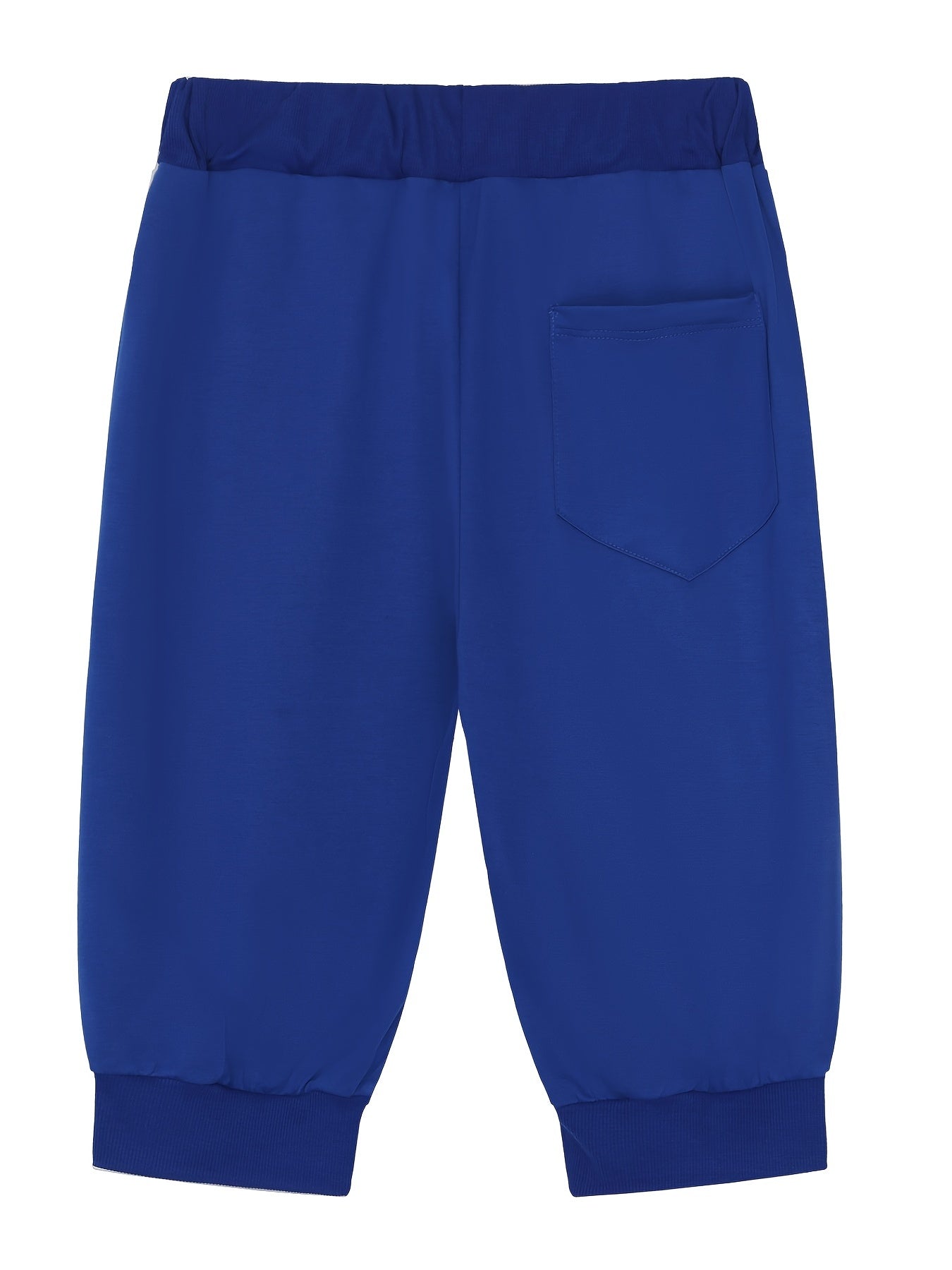 Solid Color Stretch Waist Drawstring Shorts