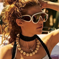 Y2K Mirrored UV400 Sunglasses for Women Men