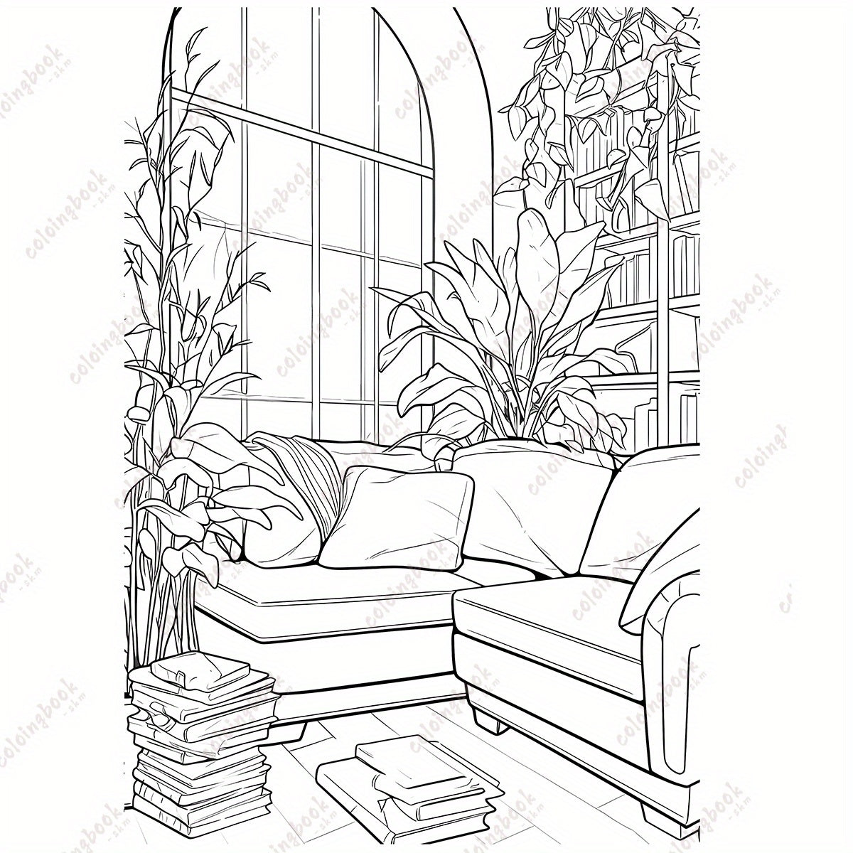 Deluxe Relax Painting Coloring Book for Adults - Thickened Paper - 22 Pages