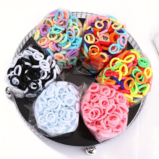 50pcs Colorful Hair Tie Ponytail Holders Scrunchies Hair Accessories for Baby Gi
