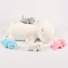 Adorable Cat Toy Set 4pcs Soft Plush Cat Toy Set 18 3 Mother & Youngsters Cat