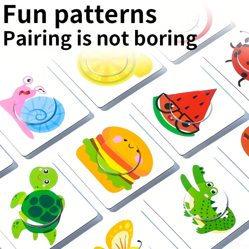 Shape Matching Animal Food Puzzle Toy for Kids