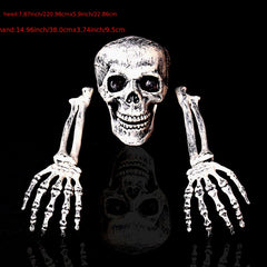 3pcs Halloween Skull Set Floor Insert Luminous Ghost Hands Decoration
