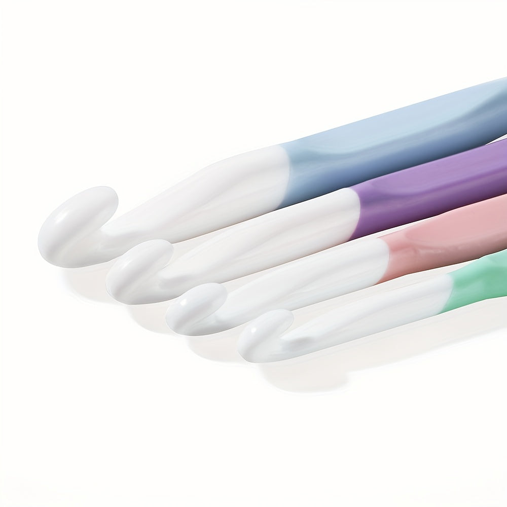 4pcs Crochet Hooks Set Ergonomic Needle for Crocheting Knitting Shawl Blanket
