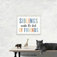 Siblings Sign Playroom Wall Decor Siblings Make The Friends Nursery Wall Art