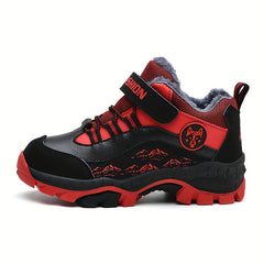Boys Warm Fleece Sneakers Outdoor Hiking Climbing Shoes