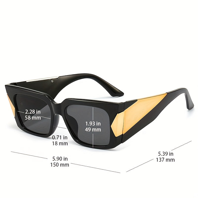 Large Square Sunglasses UV400 Sun Shades for Driving Beach Travel