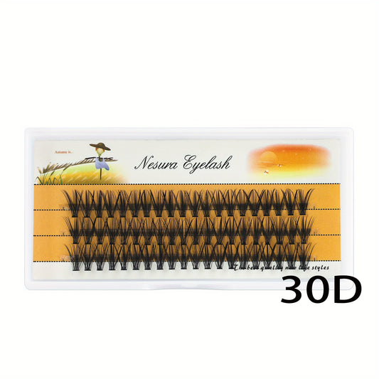 Natural Curling Individual Cluster Eyelash Extensions for Personal Use