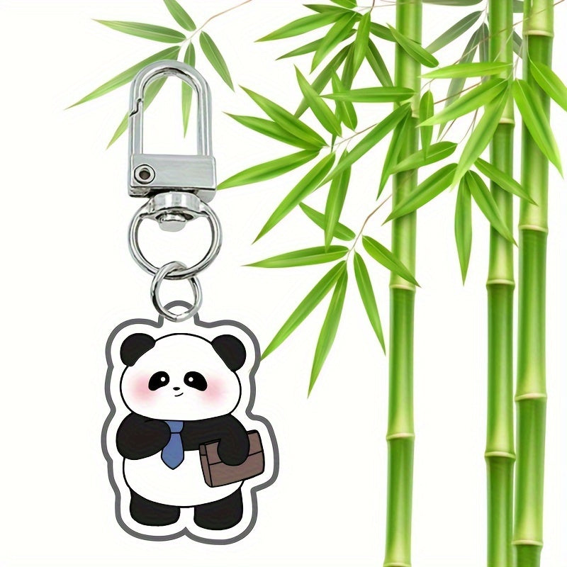 Chinese Style Panda Keychain Pendant Backpack
