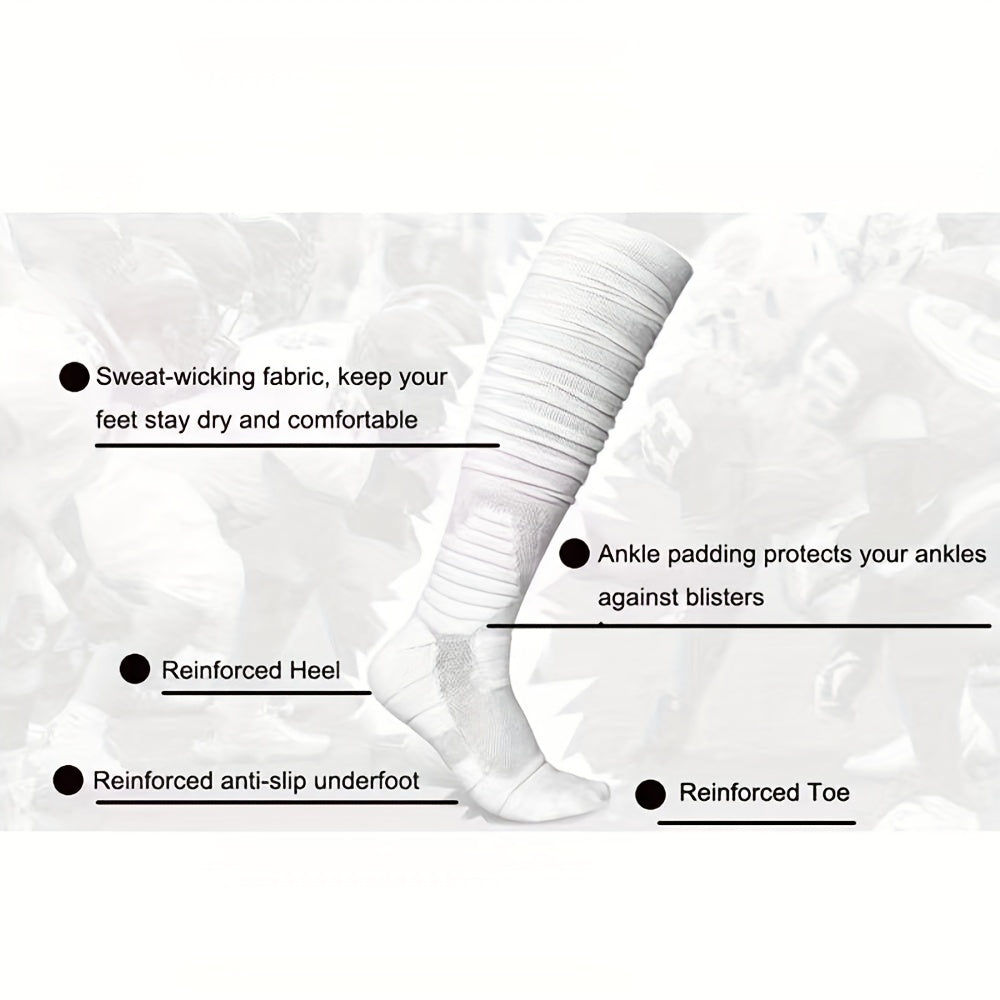 Compression Solid Football Socks For Men