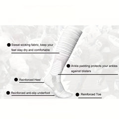 Compression Solid Football Socks For Men