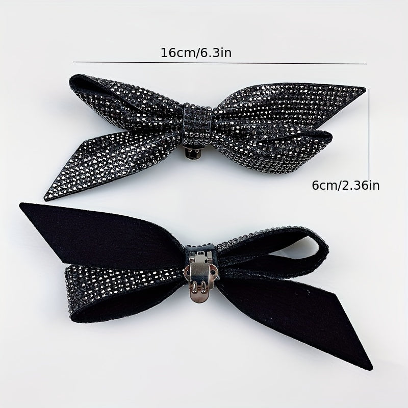 2Pcs Detachable Tie Bow Shoe Buckles for Decoration Ladies Gift