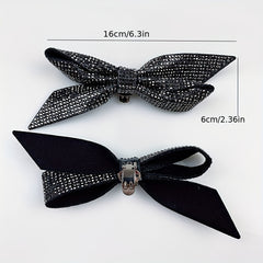 2Pcs Detachable Tie Bow Shoe Buckles for Decoration Ladies Gift