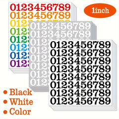 Cartoon Number Stickers Self Adhesive for Office Classroom Car Party