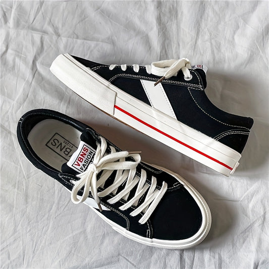 Men's Classic Lace Up Canvas Shoes Casual Outdoor Walking Shoes