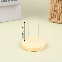 6pcs 2sets Wooden Doll Holder Toy Doll Display Stand