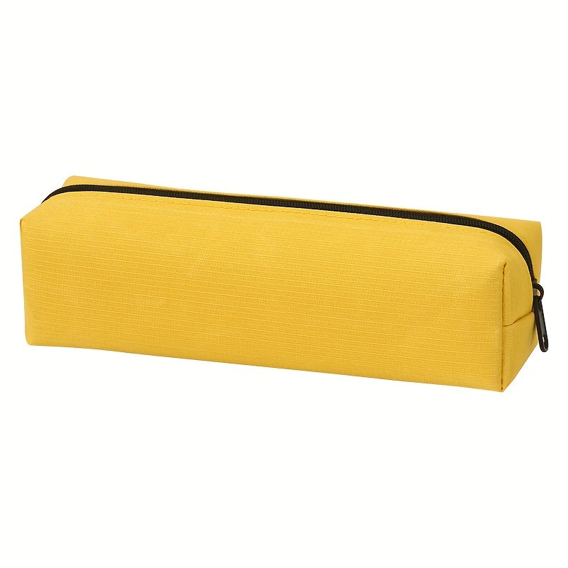 Solid Stationery Bag Compact Portable Pencil Bag