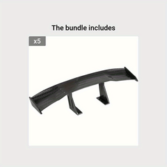 GT Style Carbon Look Car Rear Spoiler Mini Wing Small Model Decoration