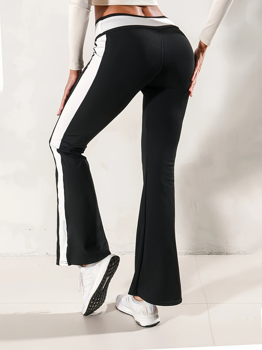 Flare Leg Pants Yoga Running Sports Bell Bottom Pants Women's Activewear