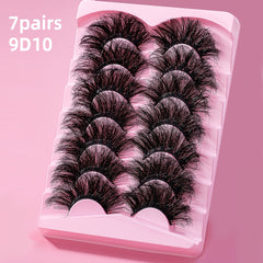 25mm Fluffy False Eyelashes Faux Mink Thick Fluffy Lashes Natural Look