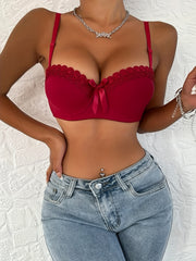 Lace Push-Up Bra Comfy Breathable Women's Lingerie