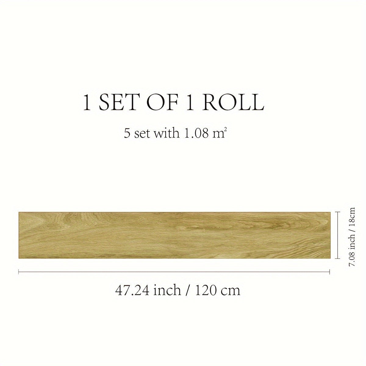 Classic Wood Grain Raw Printing Waterproof Floor Stickers