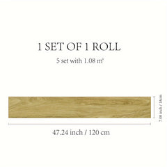Classic Wood Grain Raw Printing Waterproof Floor Stickers