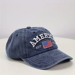 Men's Outdoor American Flag Vintage Baseball Cap