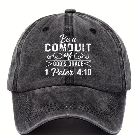 Printed Baseball Cap Vintage Dad Hat Outdoor Sun Hat