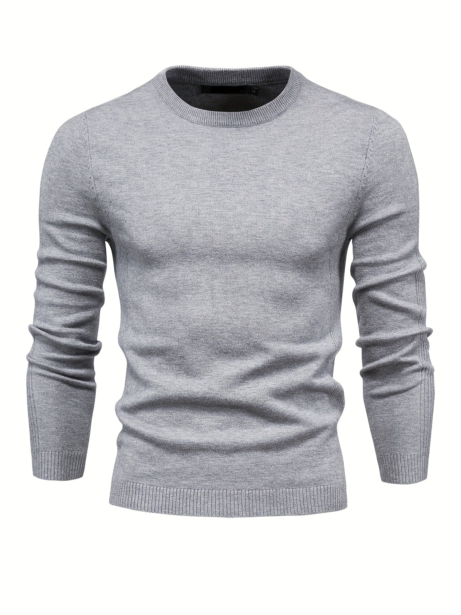 Men's Crew Neck Slim Fit Knit Sweater