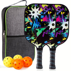 Fiberglass Pickleball Racket w/ Cushioning & Polypropylene Core - 11.99 cm Grip