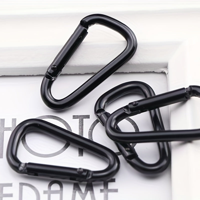 10pcs Aluminum Carabiners Bottle Keychain Hanging Buckle