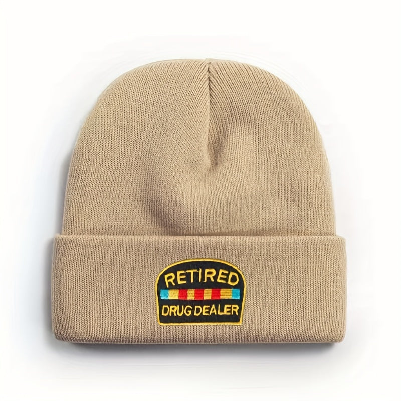 Embroidery Knitted Hat Warm Beanie