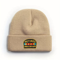 Embroidery Knitted Hat Warm Beanie