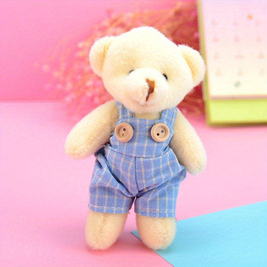 Teddy Bear Charm Plush Toy Keychain Backpack Bag Pendant Accessory Keychain