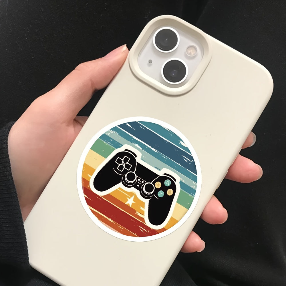 50pcs Cartoon Game Handle Stickers for Laptop Water Bottles DIY Waterproof