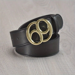 Leather Belt Smooth Buckle Men's Versatile 69 Belt