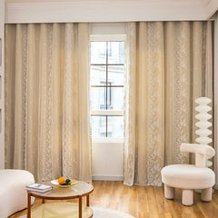 1pc Double Layer Blackout Curtains Bedroom Window Curtain with Hooks