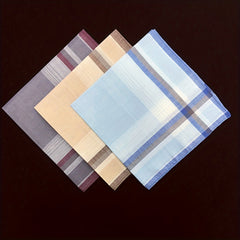 Men's Handkerchief Soft Hanky Classic Mocketer 3pcs 6pcs 40 01cm