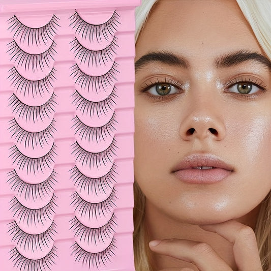 Fluffy Faux Mink Lashes Natural Look 10Pairs