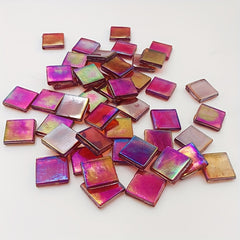 Metal Luster Hot Melt Ice Jade Mosaic DIY Decoration Art 50 Pieces