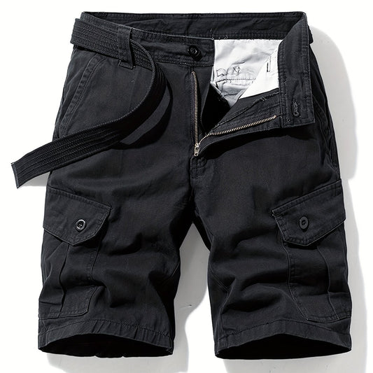 Men's Cargo Shorts Spring/Summer Plain Pocket Cotton