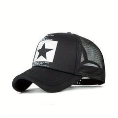 Pentagram Pattern Mesh Baseball Cap