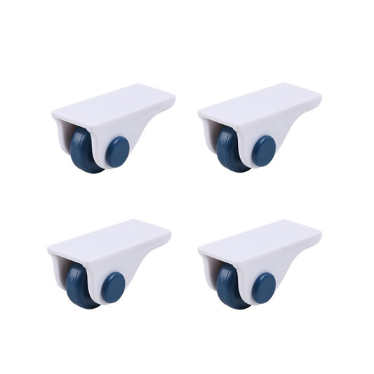 4pcs Stickable Wheels Furniture Casters Storage Box Rollers Trash Can Rollers